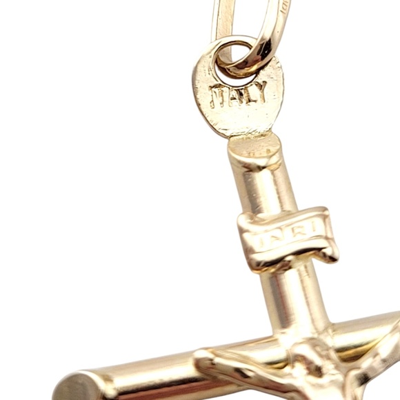 14 Karat Yellow Gold Crucifix Pendant #20903 - Picture 8 of 12